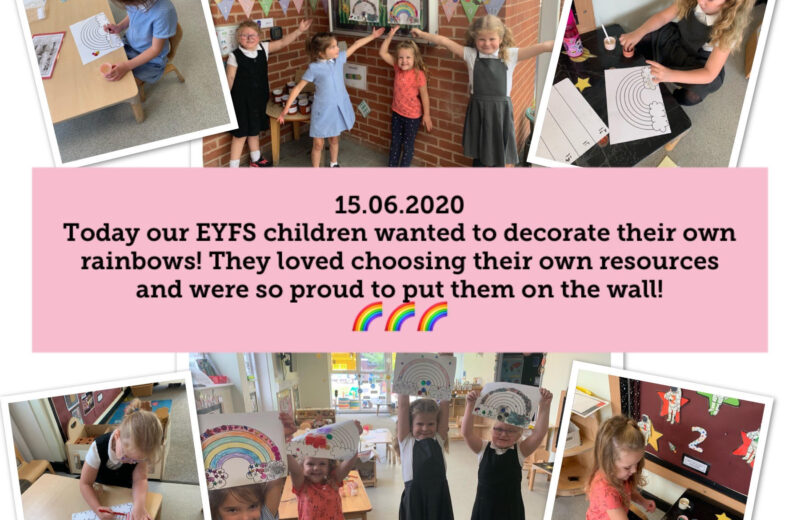 Making our own Rainbows of hope.