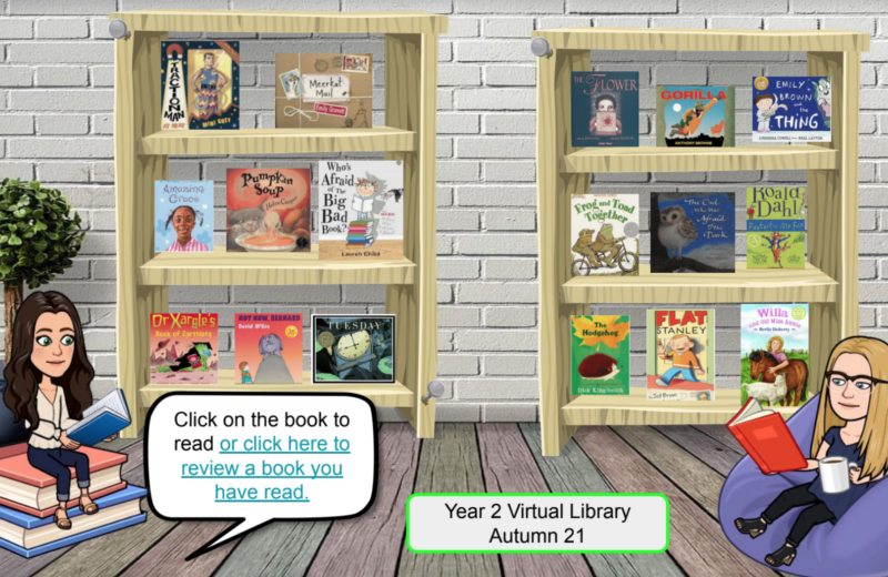 Y2 suggested holiday reading available in our virtual library