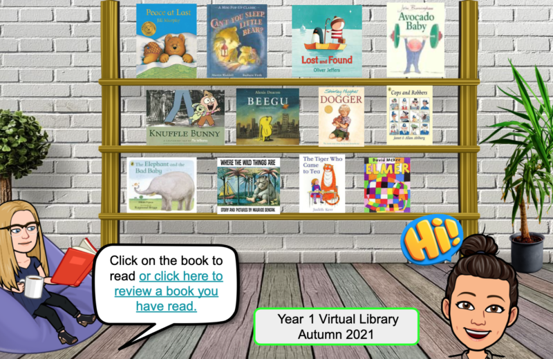 Y1 suggested holiday reading available in our virtual library