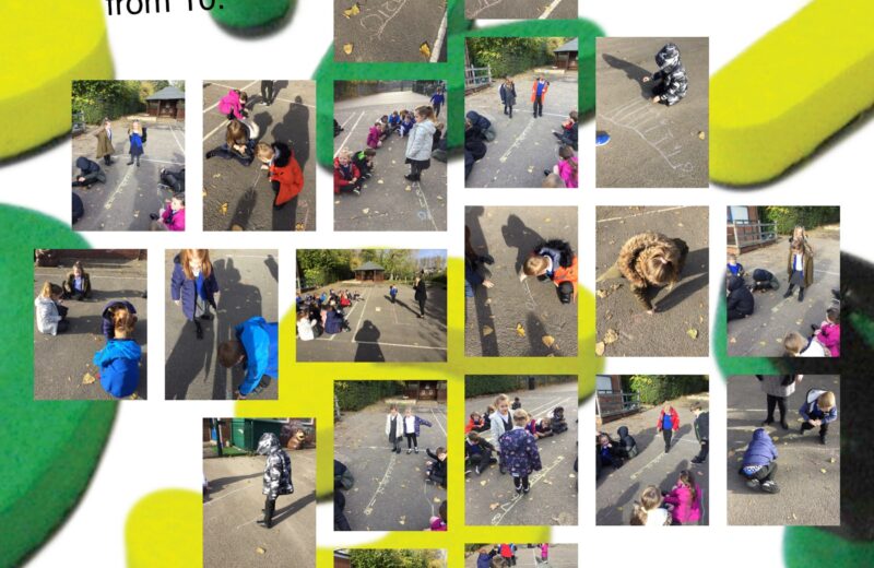 Outdoor Maths – subtracting