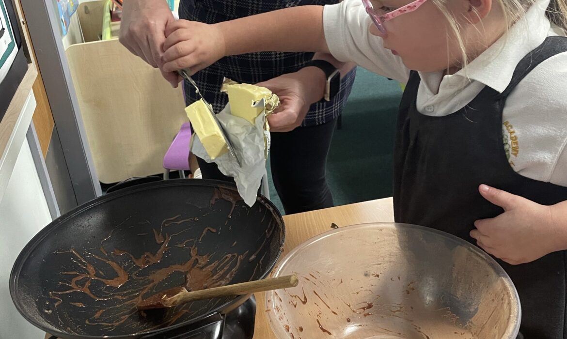 Cake making and evaluation in 1/2B