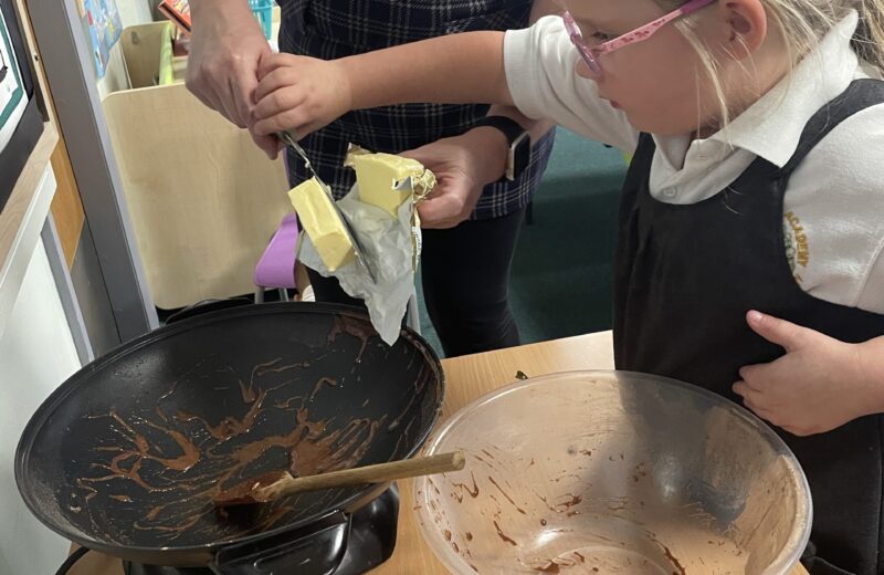 Cake making and evaluation in 1/2B
