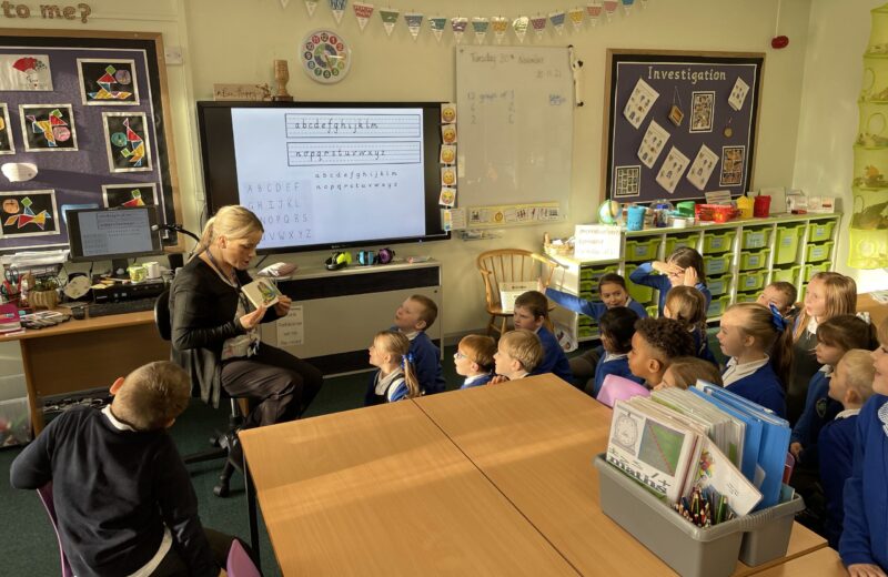 1/2B enjoying a quick storytime