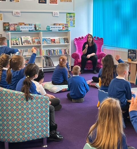 3WB visit the Library!