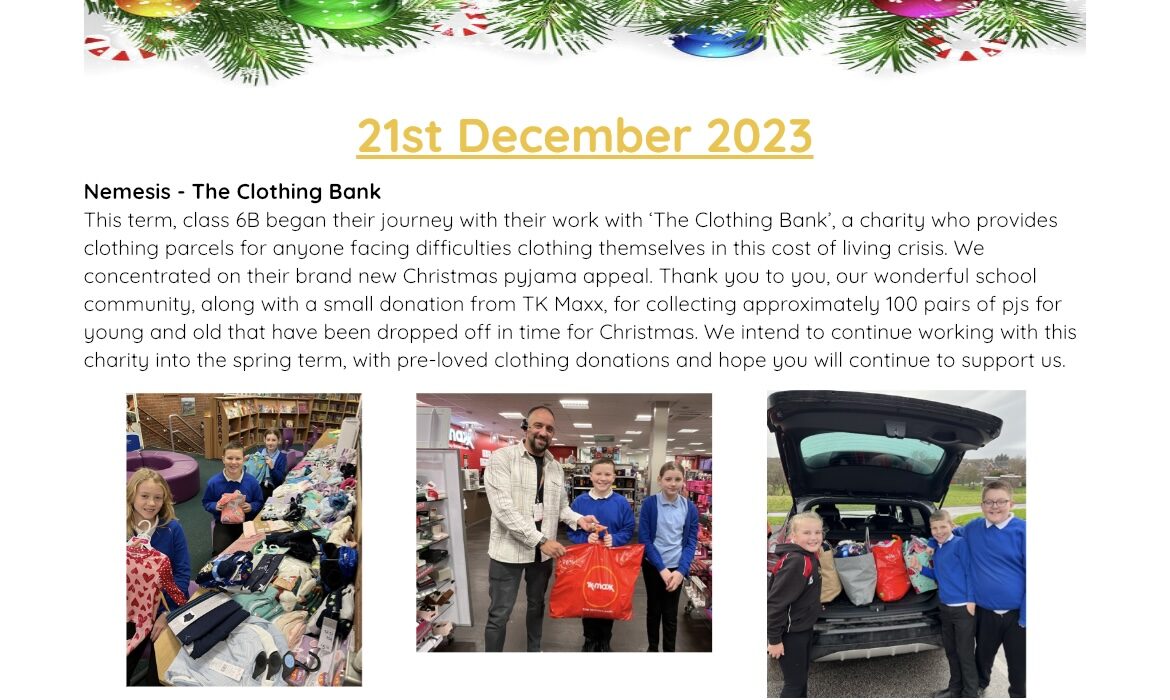 Newsletter 21st December