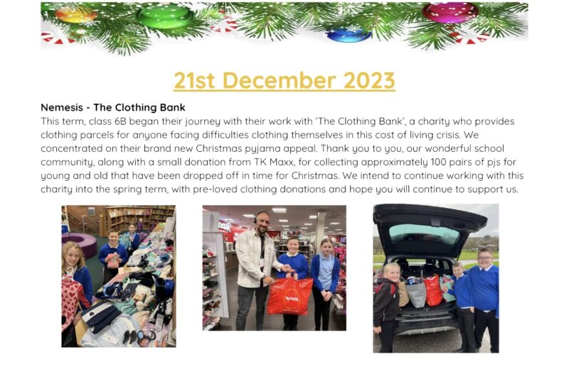 Newsletter 21st December