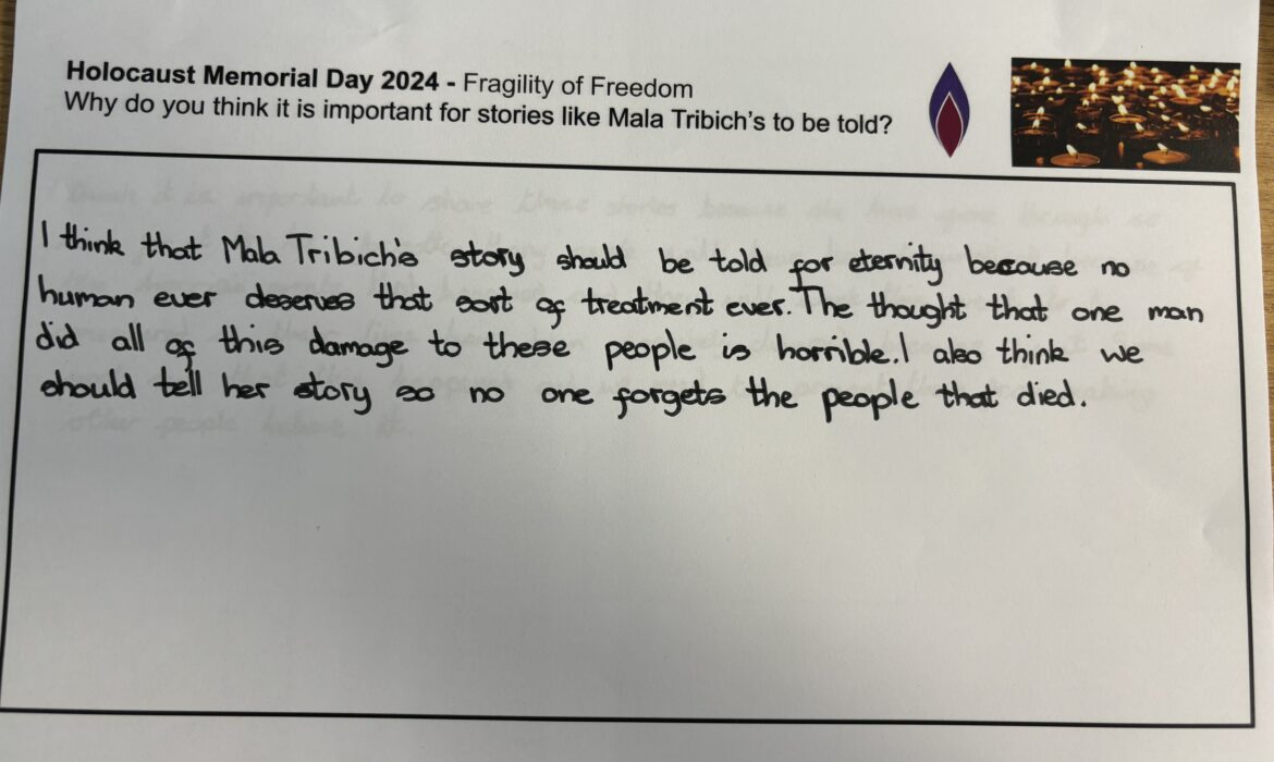 6B Reflect – Holocaust Memorial Day