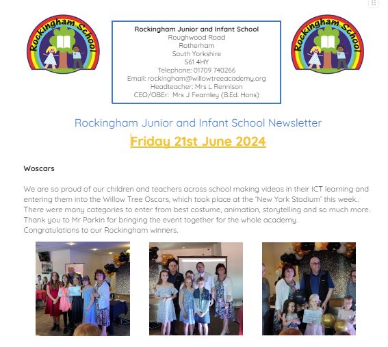 Newsletter 21st of June