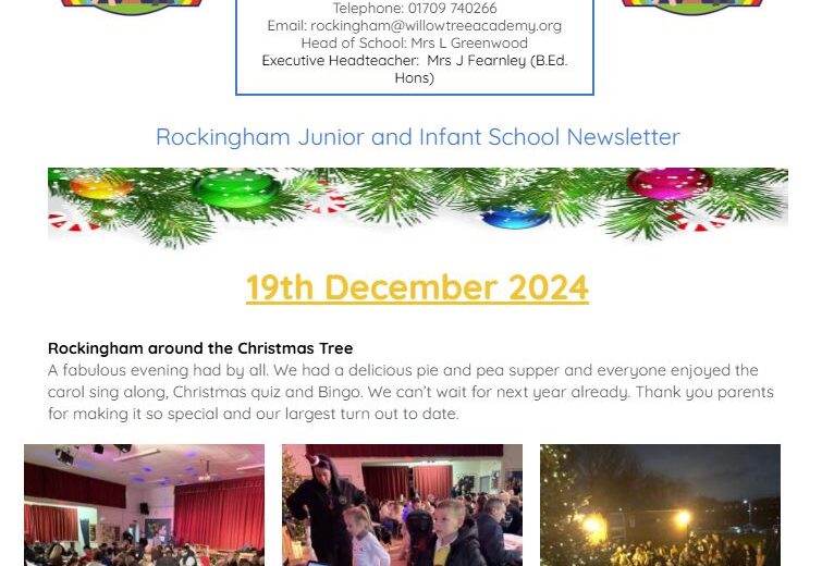 Newsletter 19th December
