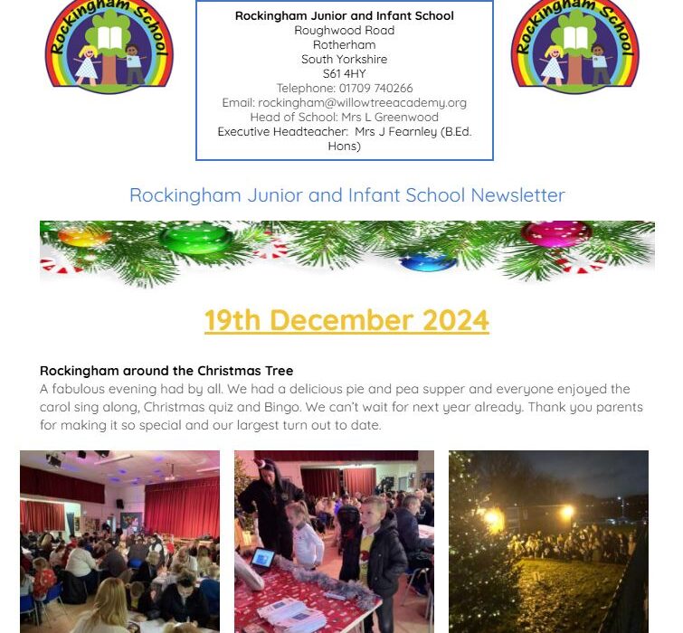 Newsletter 19th December