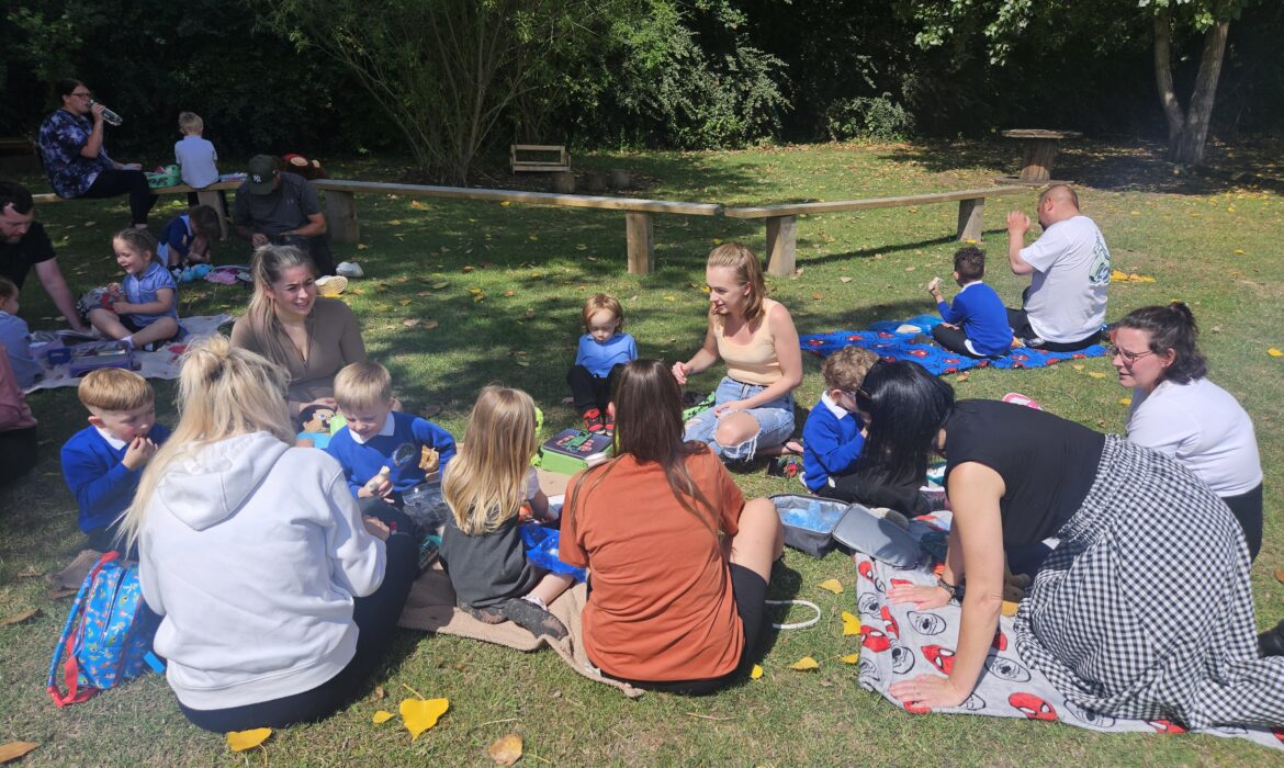 F2 welcome forest school picnic
