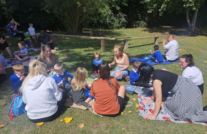 F2 welcome forest school picnic