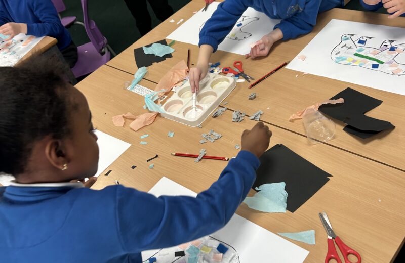 Polar Bear Winter Artwork in 1/2B!