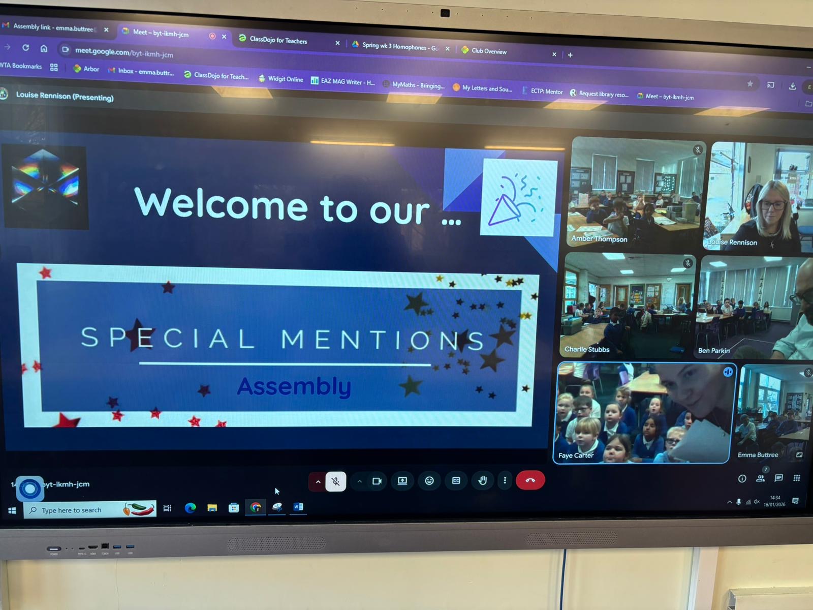 Virtual Special Mentions - Rockingham Junior & Infant School
