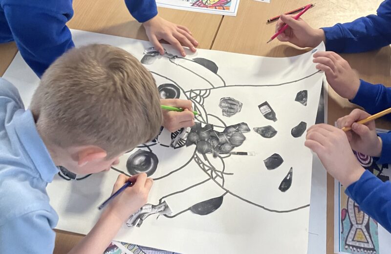 Cubist Portraits Inspired by Sandra Silberzweig