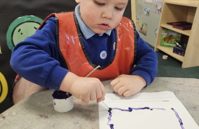 F1/2- Using paint to create shapes