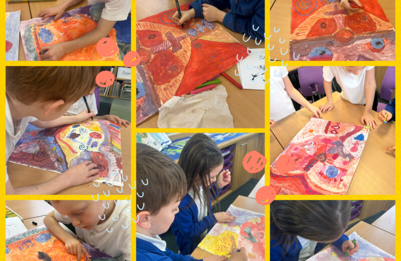 Collaborative Sandra Silberzweig inspired artwork