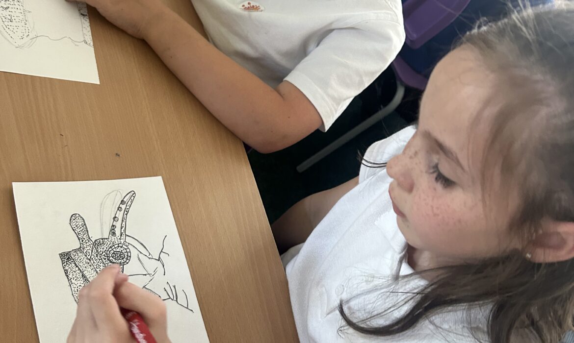 3T Using stippling in art