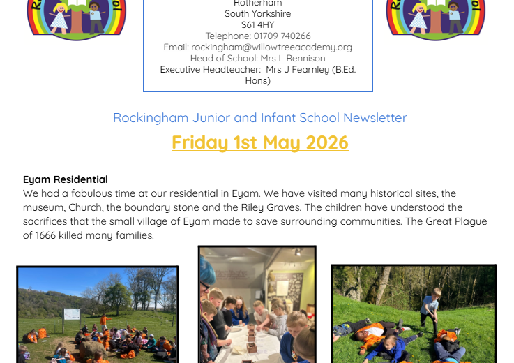 Newsletter 1st May